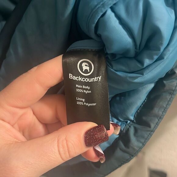 ✨BACKCOUNTRY Men’s Silver Fork 750 Down Teal Sz Large Puffer Jacket✨ - Picture 8 of 9